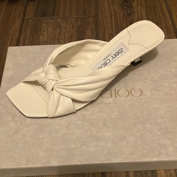 Jimmy Choo Avenue 50 Leather Sandals - Picture 3 of 5